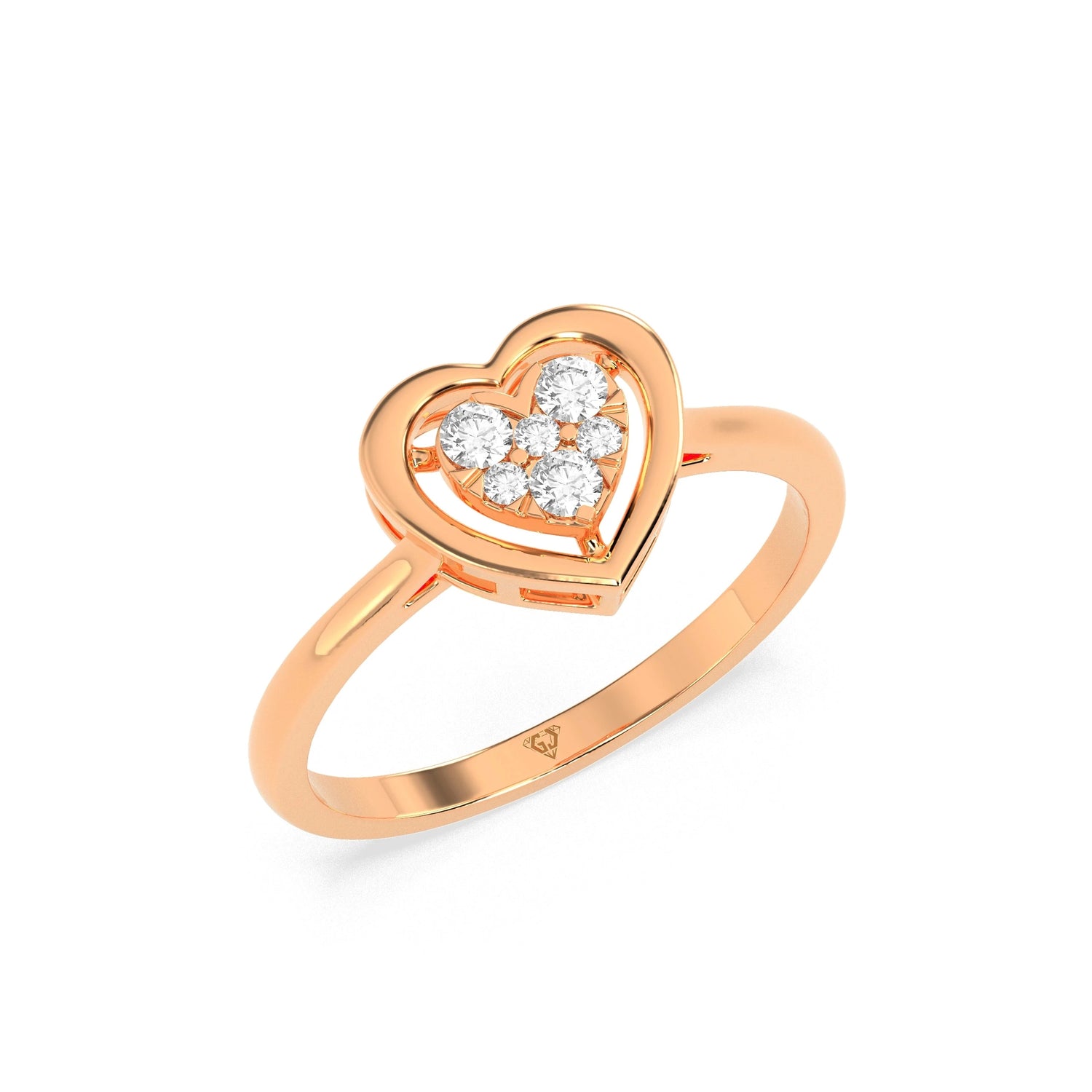 0.15 CT Luminous LOVE Diamond RING