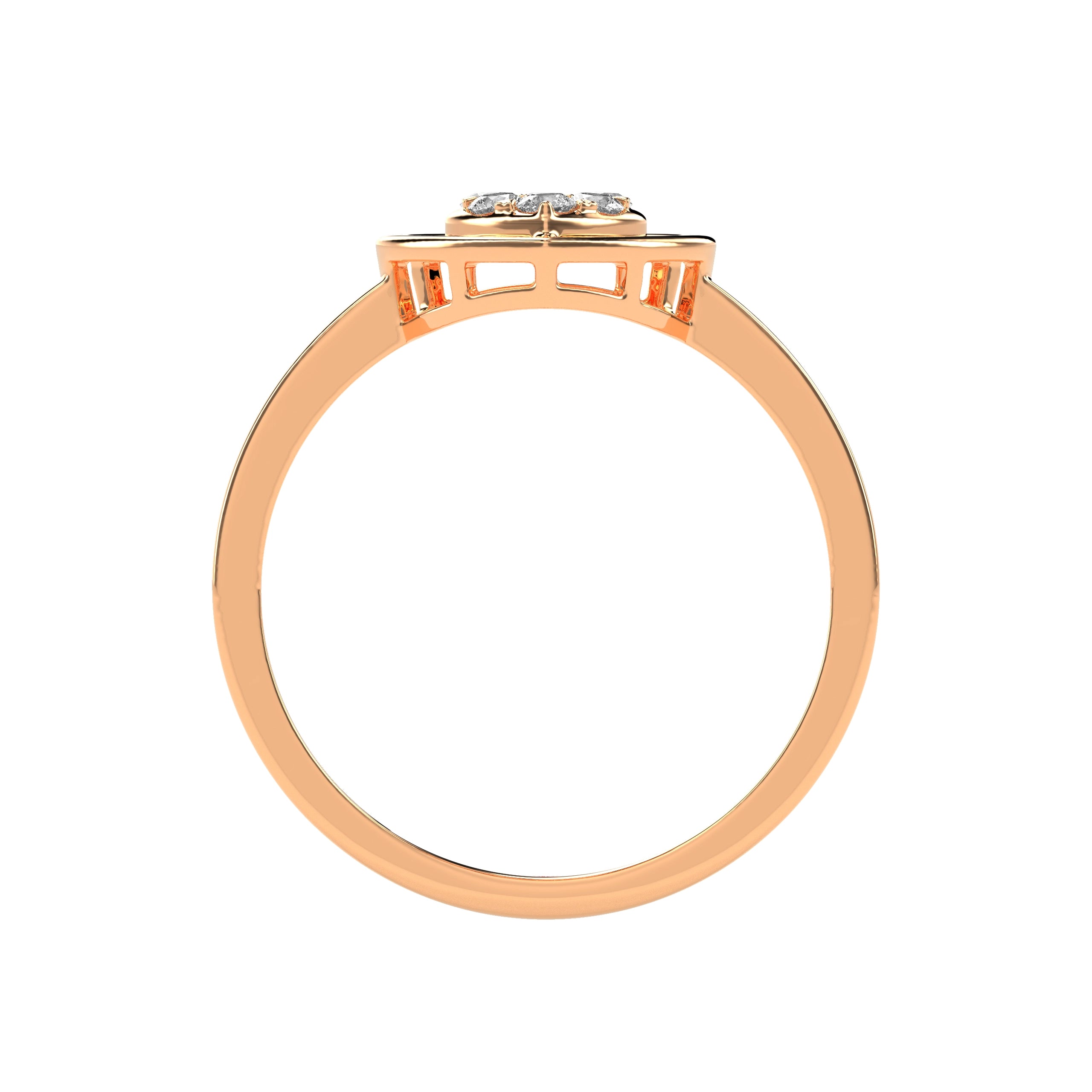 Glistening Baroque Diamond Ring - Godahari Dev Jewells