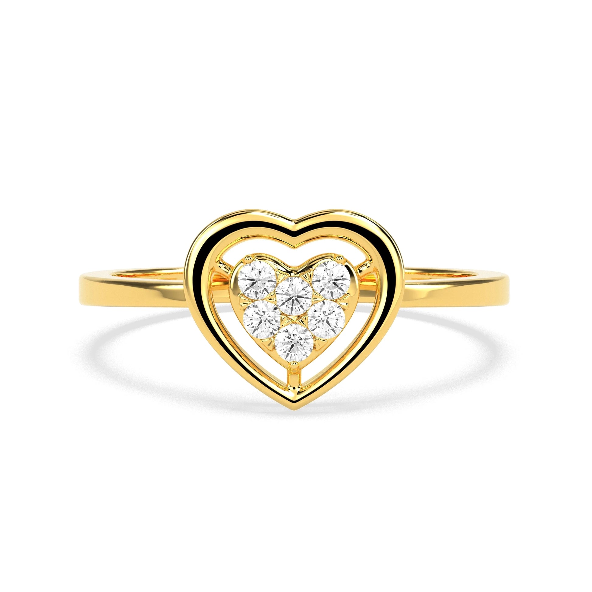 Glistening Baroque Diamond Ring