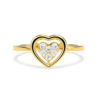 Glistening Baroque Diamond Ring