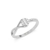 14K / White Gold / GH colour SI-1 clarity VG cut