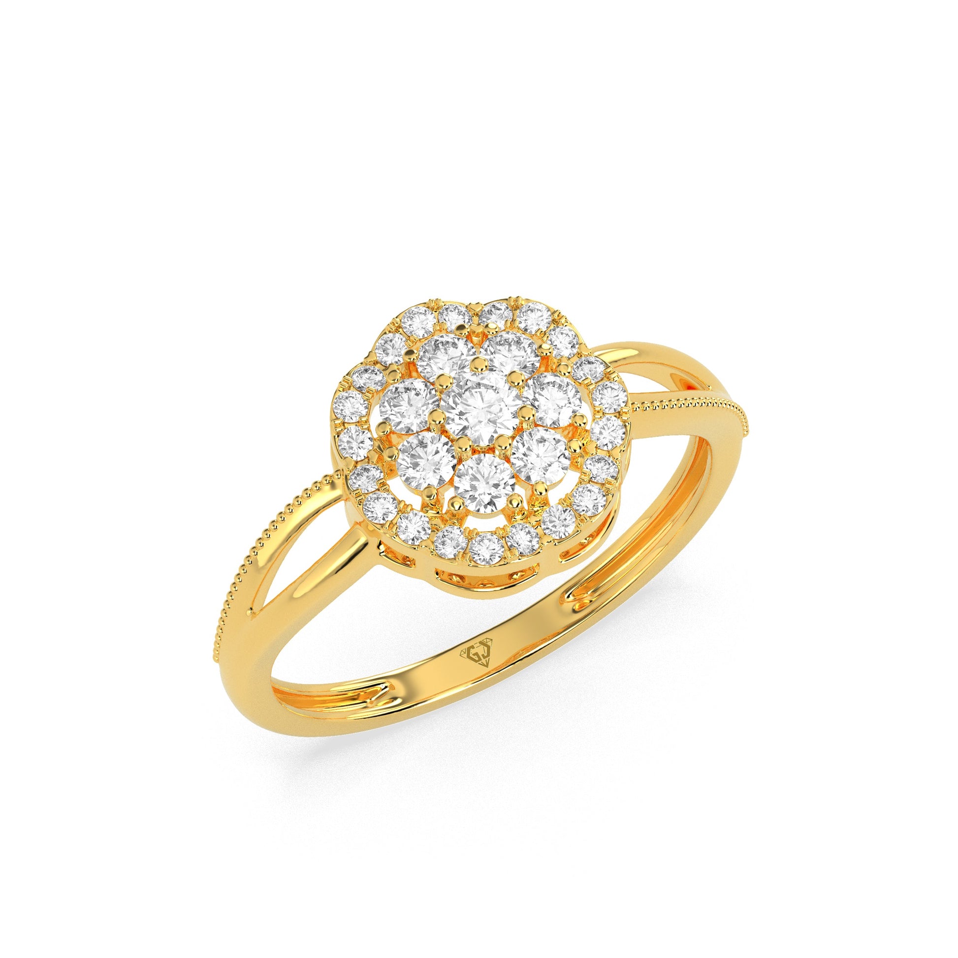 Harmonious Shimmer Diamond Ring